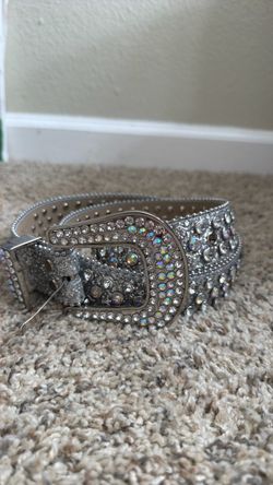 Belt with diamonds
