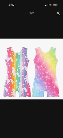 Both new girls gymnastics dress only 6-7 y