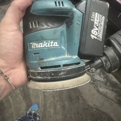 Makita Orbital Sander & Battery