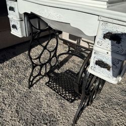 Antique Singer Sewing Machine Table