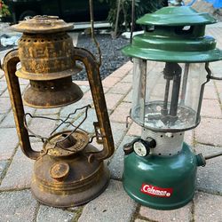 Double Deal Camping Lanterns - Old Collectors Era 