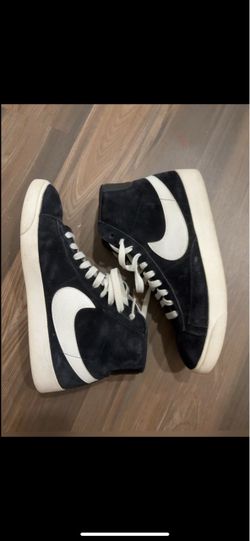 Nike Blazer Mid ’77 Black Suede sneakers in black, white & sail