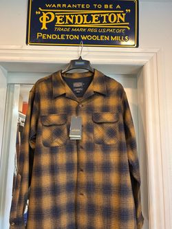 Pendleton board shirt Gold/Navy XL Reg NWT