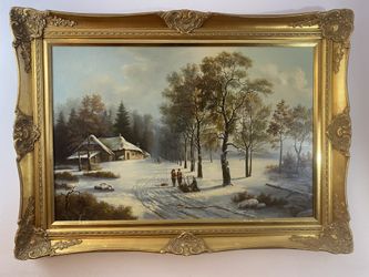 Oil painting on canvas by Gene Parkhurst 