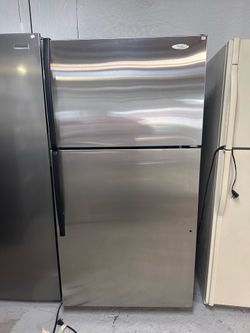 Whirlpool t/b stainless steel refrigerator-60 DAY WARRANTY 📍1008 US 92 SEFFNER FL 33584📍