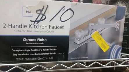 New in box 2 handle kitchen faucet