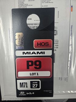 Parking pass Colombia vs Portugal