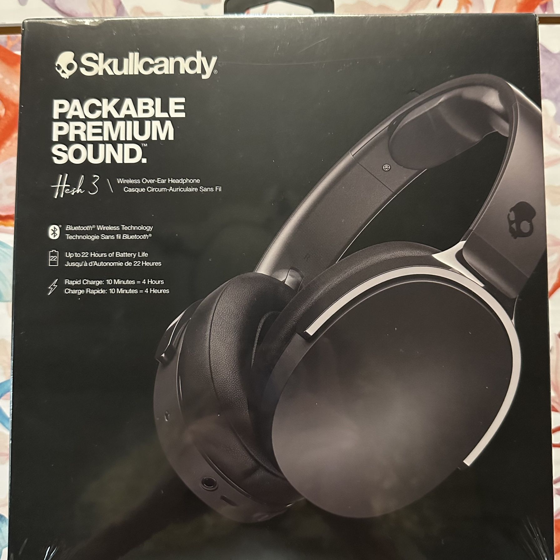 SKULLCANDY Packable Premium Sound Hesh 3 Wireless Over Ear Headphone New in the Box and Sealed for Sale in Pompano Beach FL OfferUp
