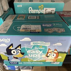 Pampers Easy Ups Bluey Training Underwear - Size 5T-6T - 80ct