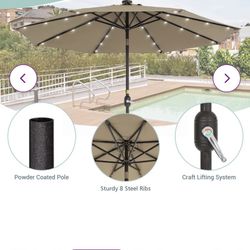 Patio Umbrella With Lights