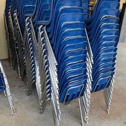 256 Stacking Larger Kids Or Adult Chairs 18"