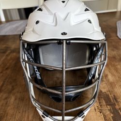 Adult White Cascade lacrosse helmet - AVAILABLE