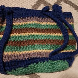 Vintage  Hand Crocet Bag 1970s