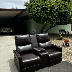 Leather Two Seater Couch 