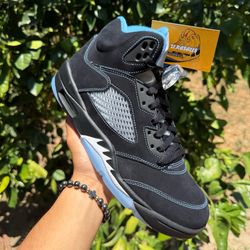 Jordan 5 Retro ‘Black University Blue’ Men / Women Sizes Sneakers / Shoes