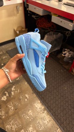 All blue Jordans size 9.5 with box