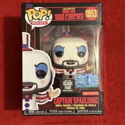 Funko Pop Captain Spaulding #1853 Scare Fair 2025 Hot Topic 9500PCS