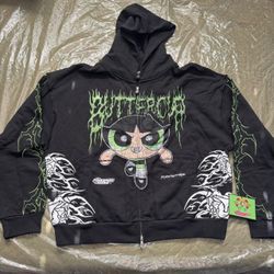 Civil Regime x Powerpuff Girls Buttercup Hoodie - Size XL
