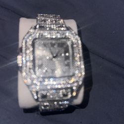 Bussdown watch moissanite