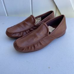 StyleCraft Imperials Brown Leather Loafers Slip on Mens Size 7