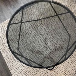 Black Glass Coffee Table 