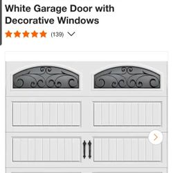 Clopay
Gallery Steel Long Panel 8 ft x 7 ft Insulated 18.4 R-Value White Garage Door with Decorative Windows