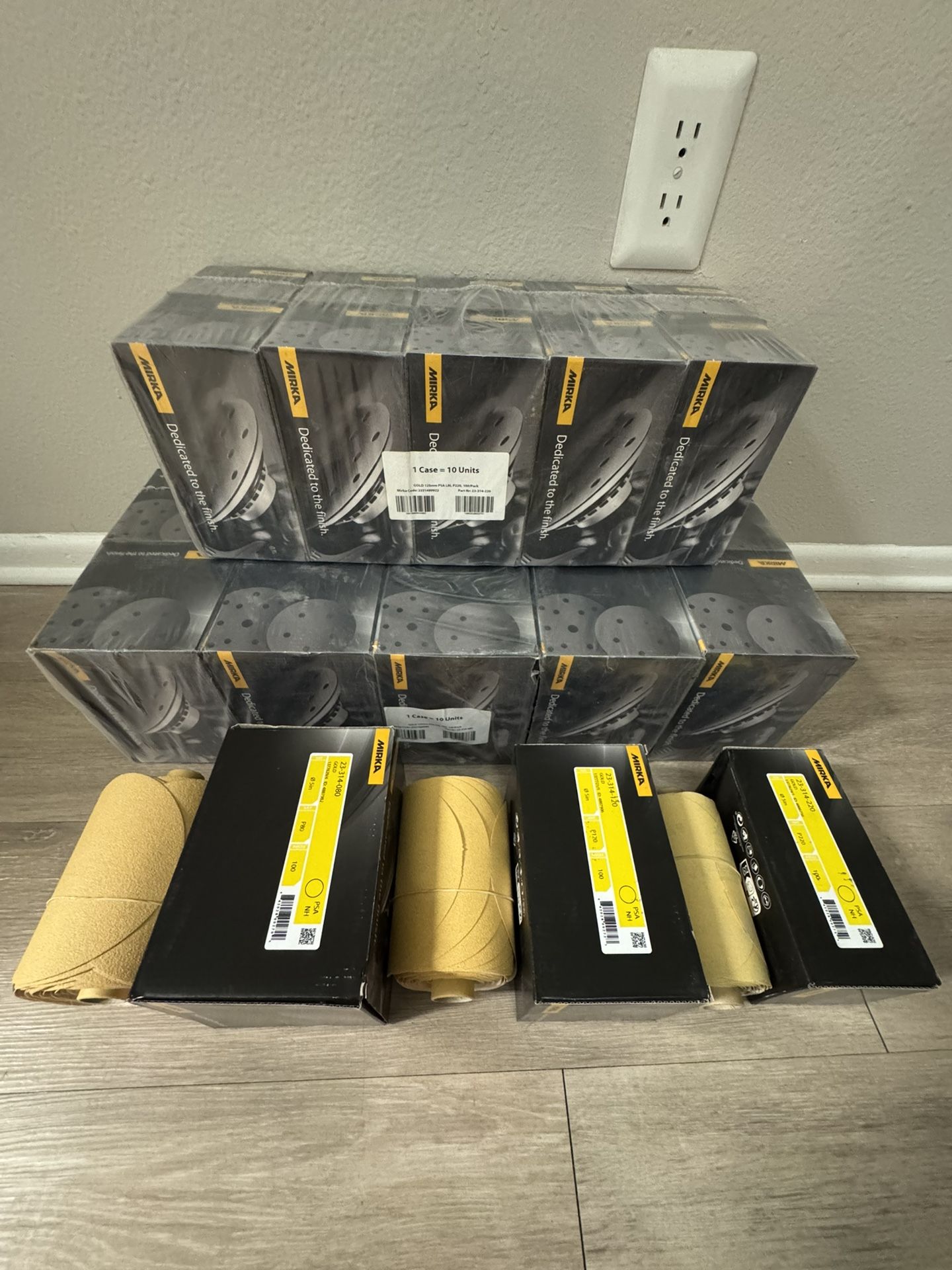 Mirka Bulldog Gold 5" P80 P120 P220 sticky
