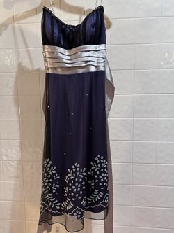 Purple & Silver Formal Dress