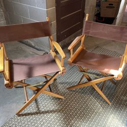 Wood Director’s Chairs, Collapsible 