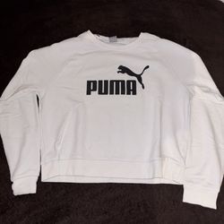White Puma womens crewneck