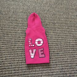 Pink Sweater & Collar For Pets Size Small