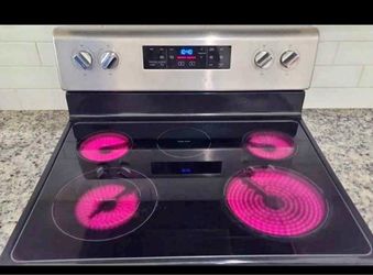 Stainless Steel Electric Range Glass Cooktop