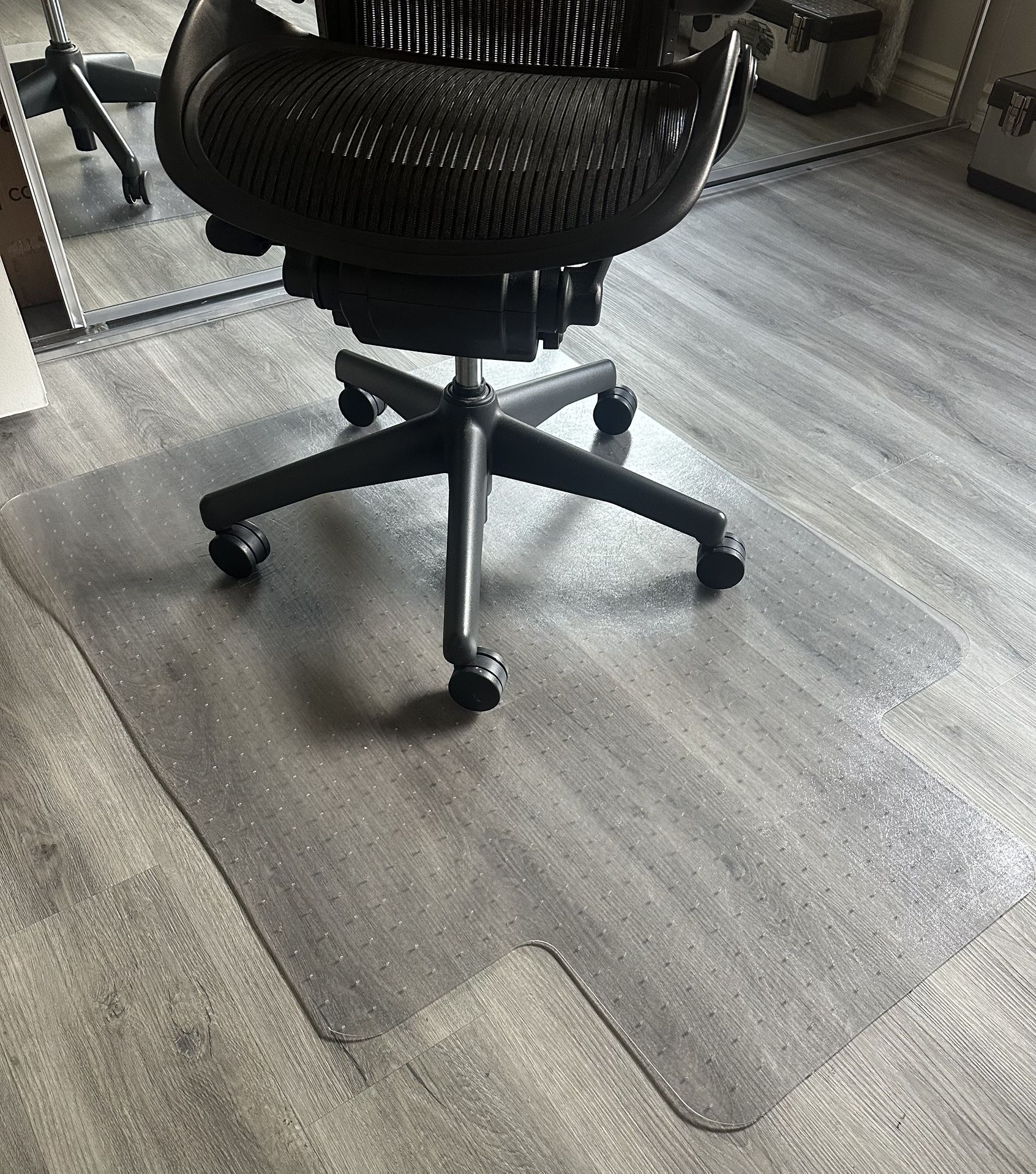 Office Chair May For Carpet With Lip, 36 X 48 Clear