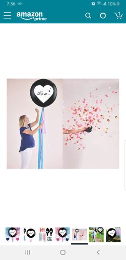 Gender reveal balloons