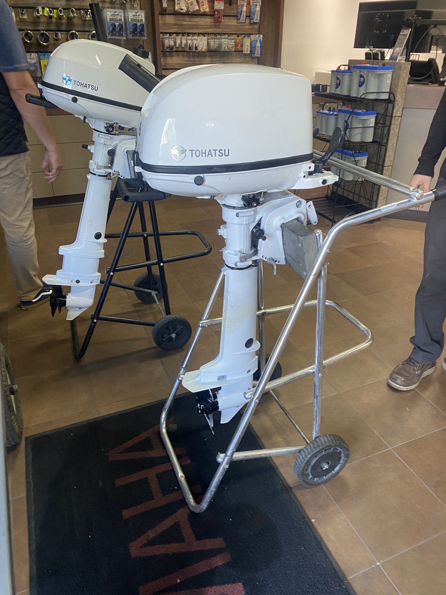 2021 Tohatsu 6hp 19inch Seized Motor For Parts