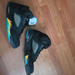 Air Jordan 5 Retro "Aqua" – Black / Aquatone / 8.5