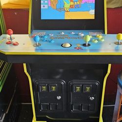 The Simpsons Arcade 1-Up Machine W Riser