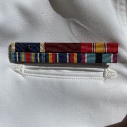 Military ribbon and awards. US Navy. Navy insignia
