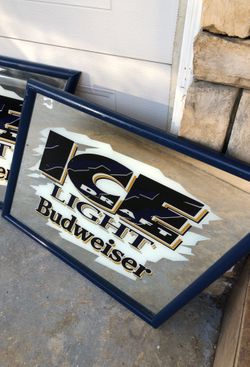 Budweiser ICE light mirrors
