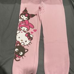 Hello Kitty and Friends Graphic Jogger Pants, Women's (M) 8-10 NWT