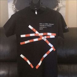 Virgil Abloh MCA Figures Of Speech Black Tape T-shirt