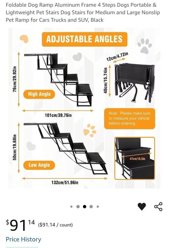 Foldable Dog Stairs