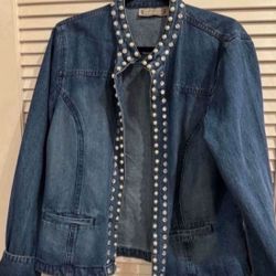 Women’s Jean Jacket Xlg $15! Like New! Wore Once! 