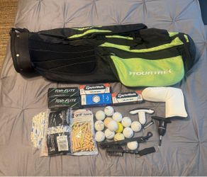 TourTrek Golf Bag with Accessories Bundle
