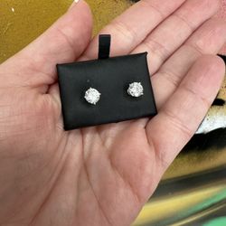 14k LAB DIAMOND 1CT EARRINGS 