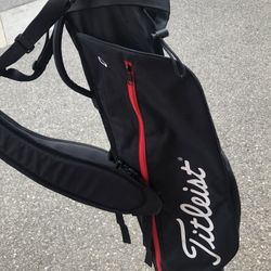 Titleist Black/Red Sunday Carry Golf Bag 