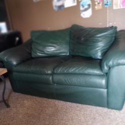Real Leather Loveseat