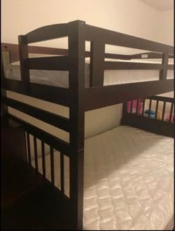 Full/Twin Chestnut Bunk Bed For Kids