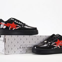 Red And Black Bapesta