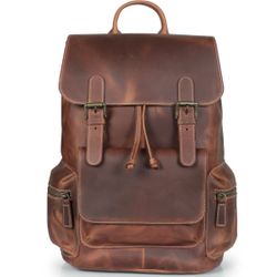 Handcrafted Top Grain Leather Backpack